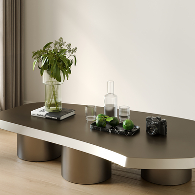 侘寂风茶几su模型