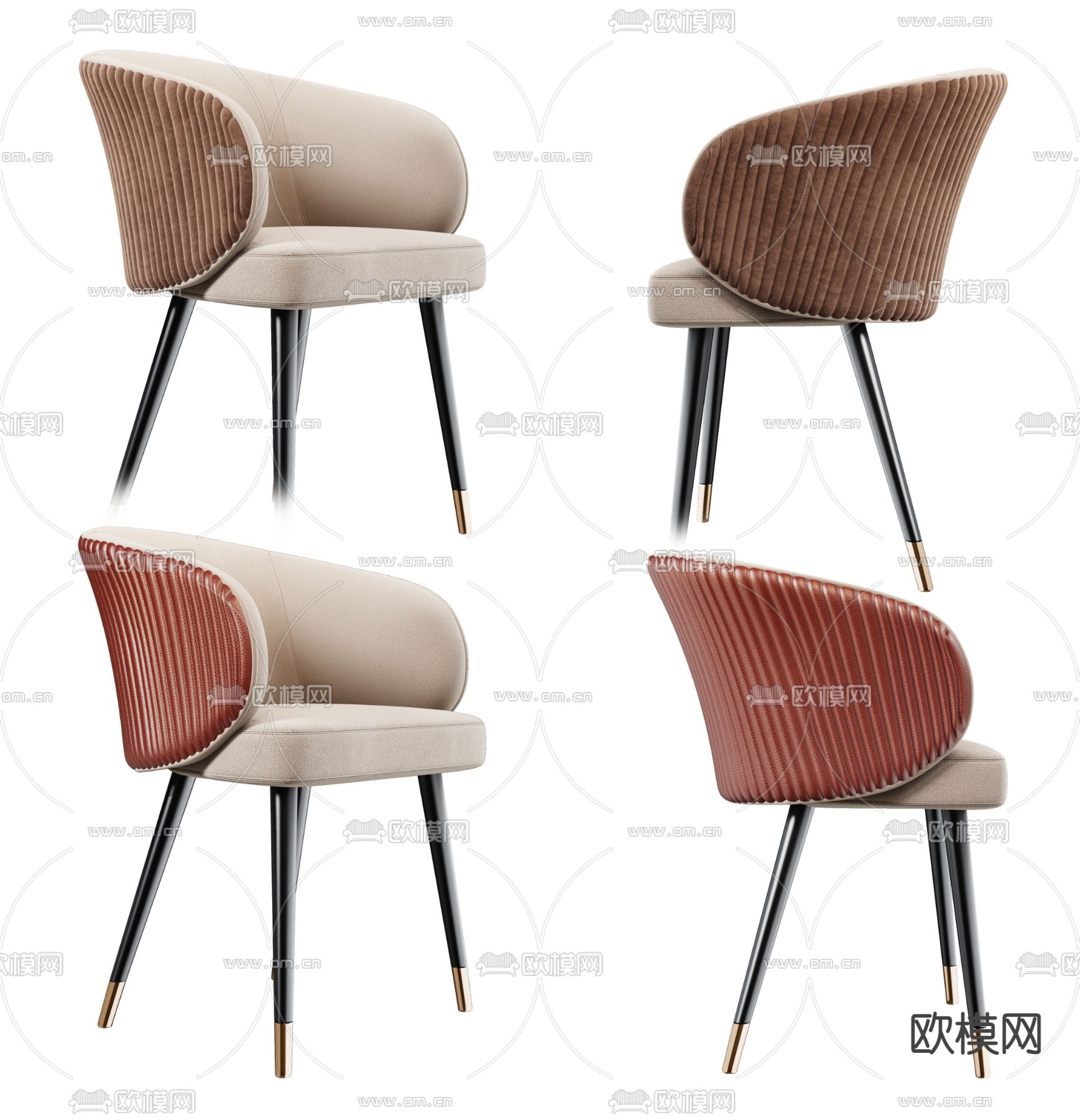 pertica 椅子 餐椅3d模型下载