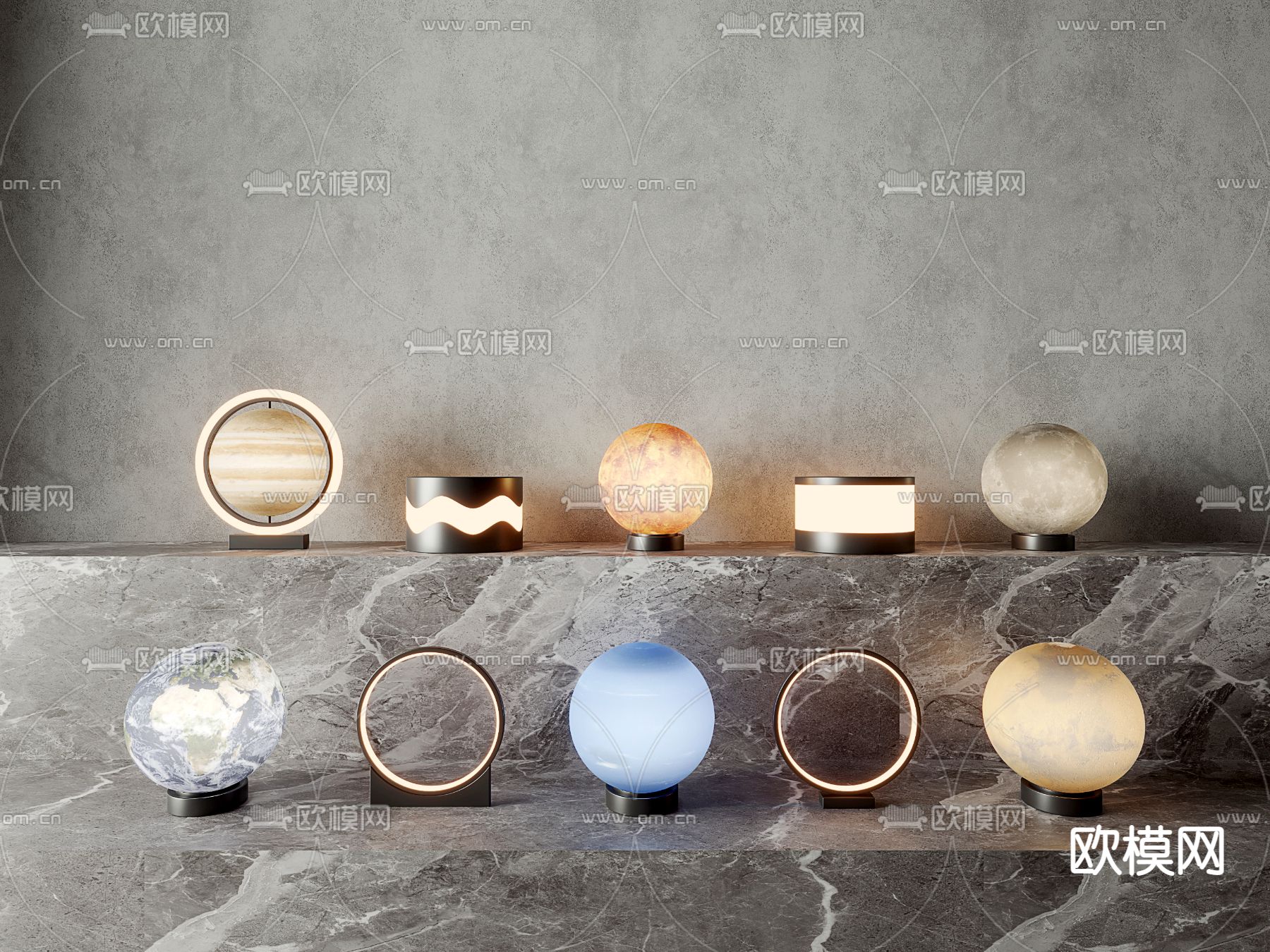 景观灯 星球灯 户外灯 草坪灯3d模型下载