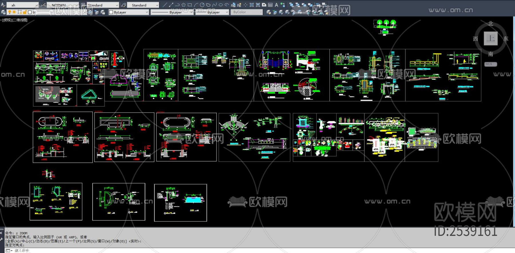 百种花坛CAD图库下载（渲染图8）