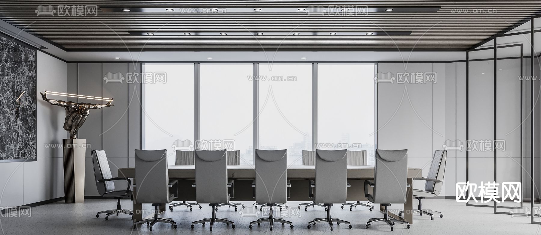 会议室 会议厅3d模型下载