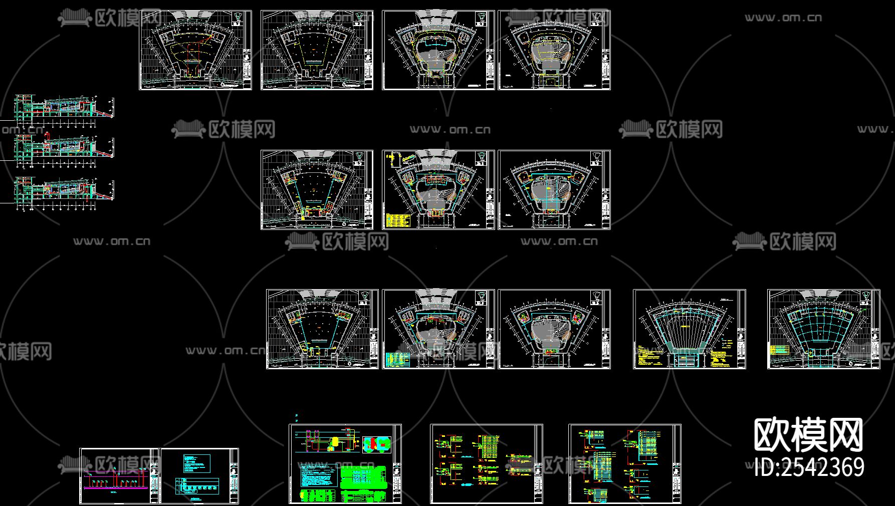 科技馆cad建筑图下载（渲染图6）