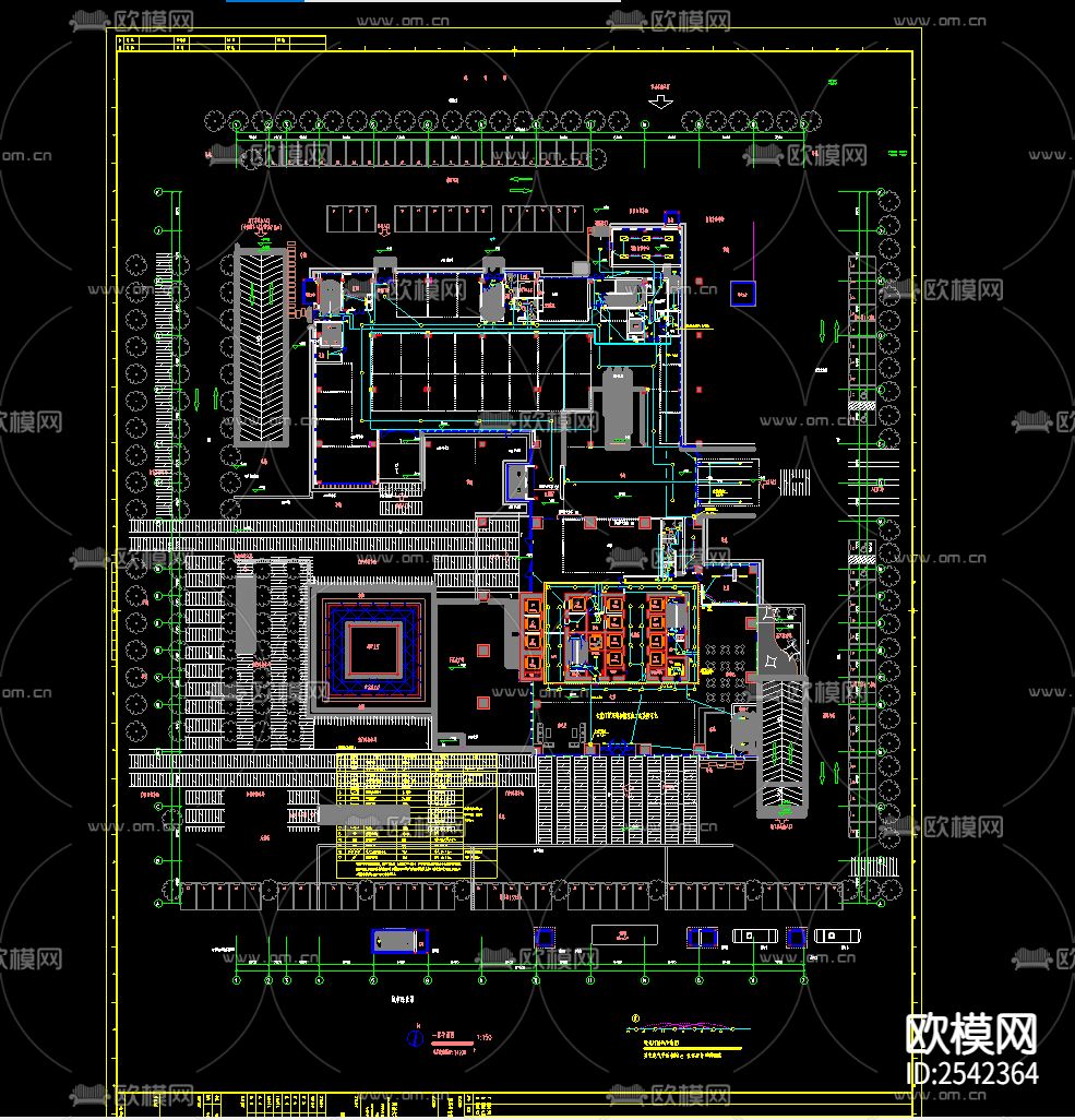 国际贸易中心cad施工图下载（渲染图2）