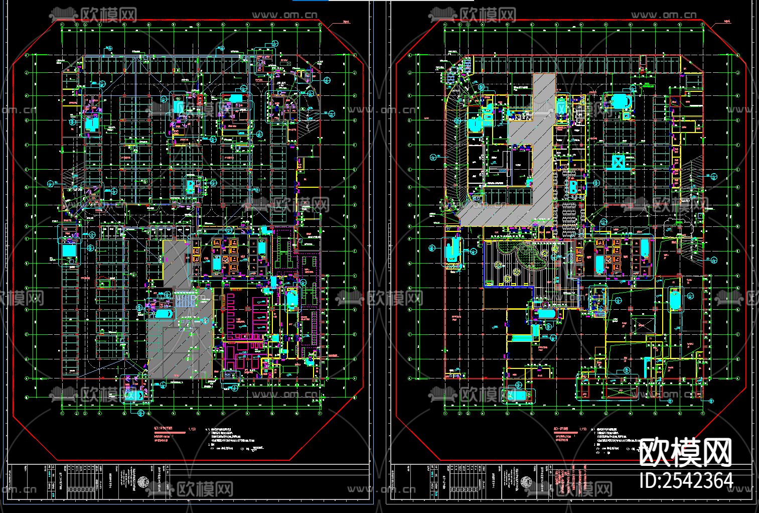 国际贸易中心cad施工图下载（渲染图1）