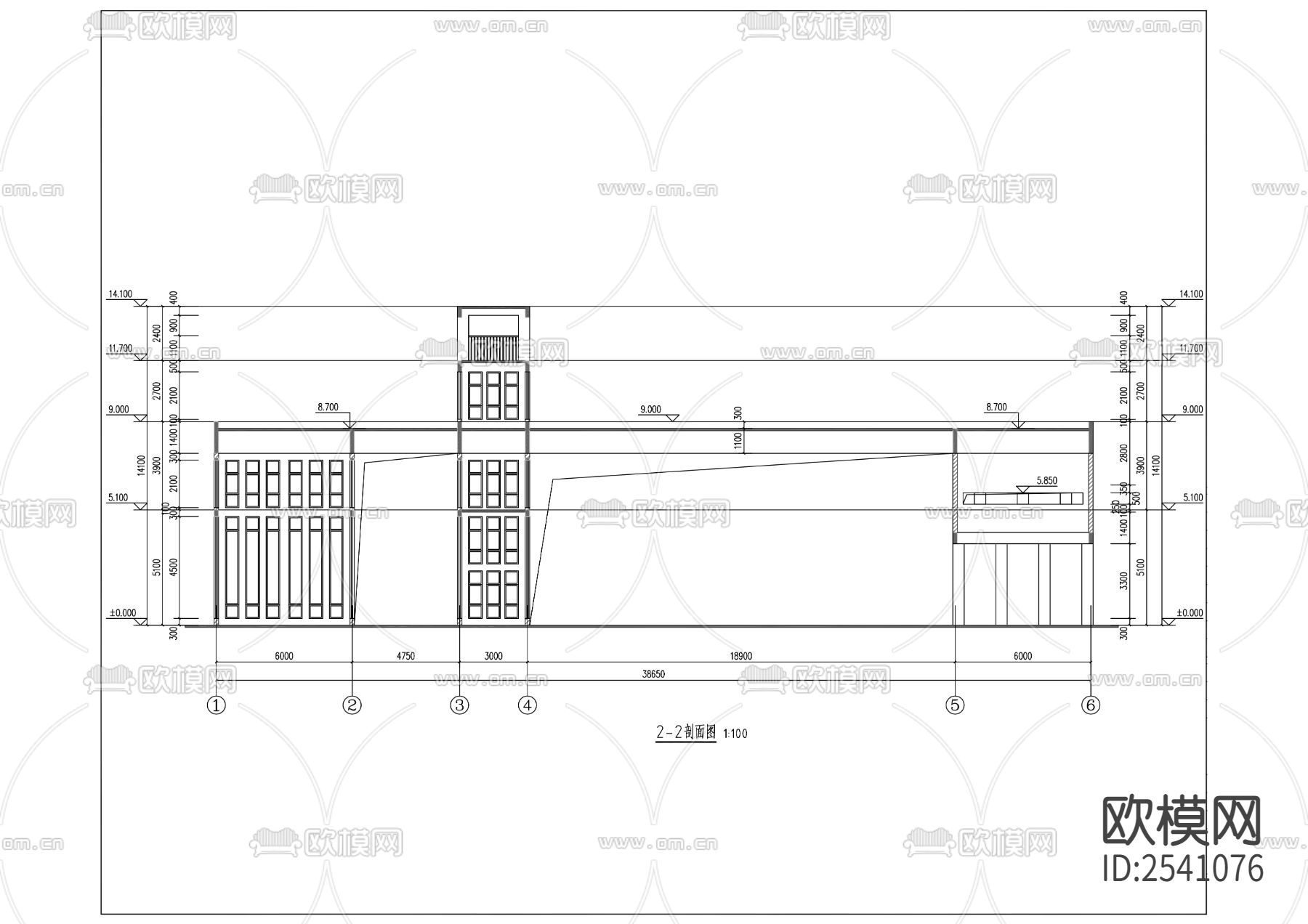 中学景观cad施工图下载（渲染图8）