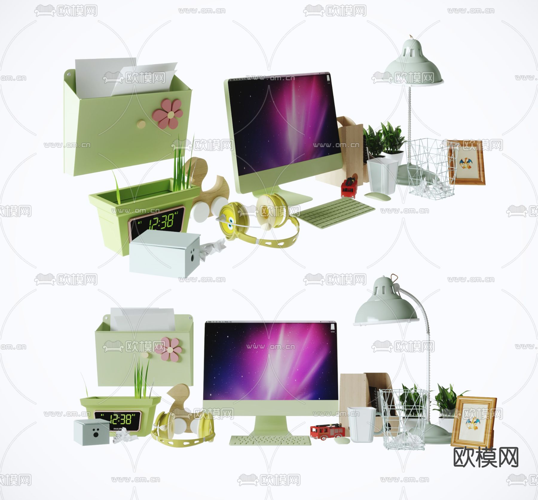 桌面摆件 儿童文具3d模型下载