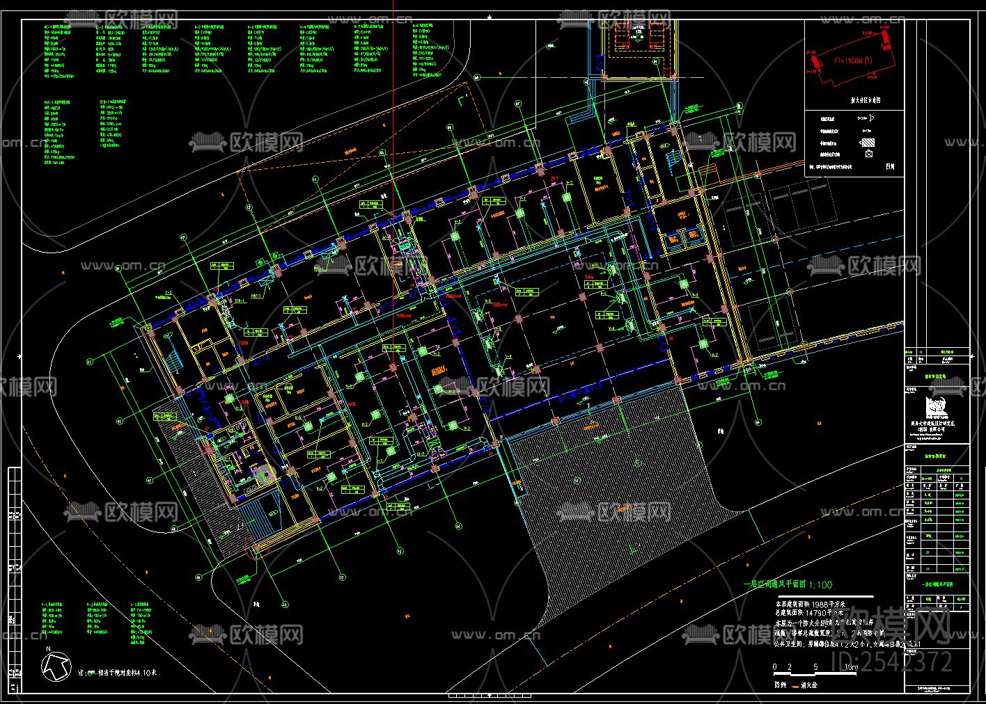 档案馆cad建筑图下载（渲染图3）