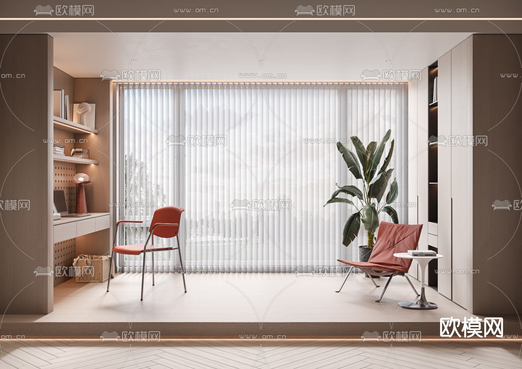 现代梦幻帘 百叶垂帘3d模型下载_ID13050093_3dmax免费模型-欧模网