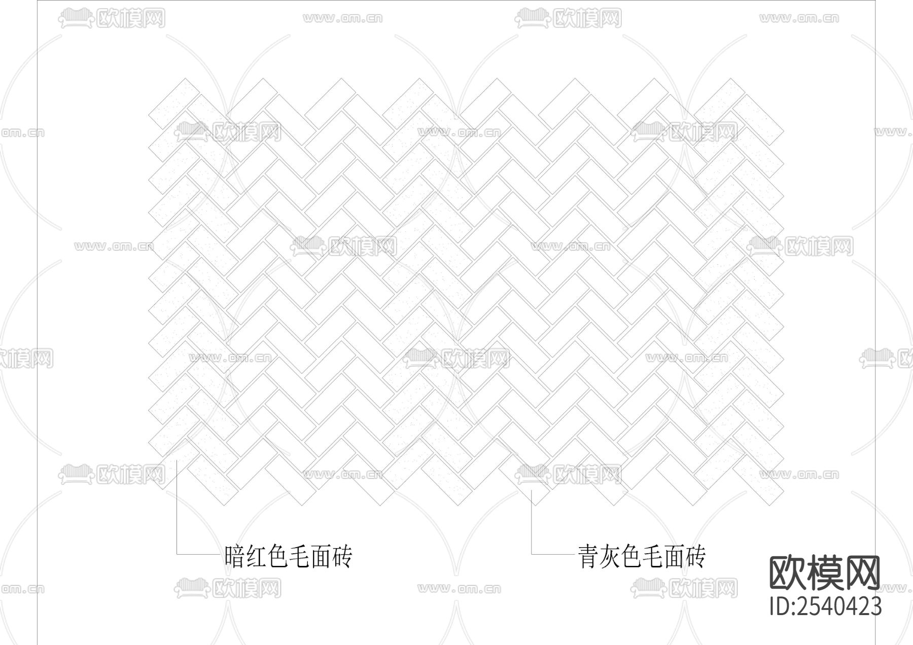 铺装样式93款cad图库下载（渲染图6）