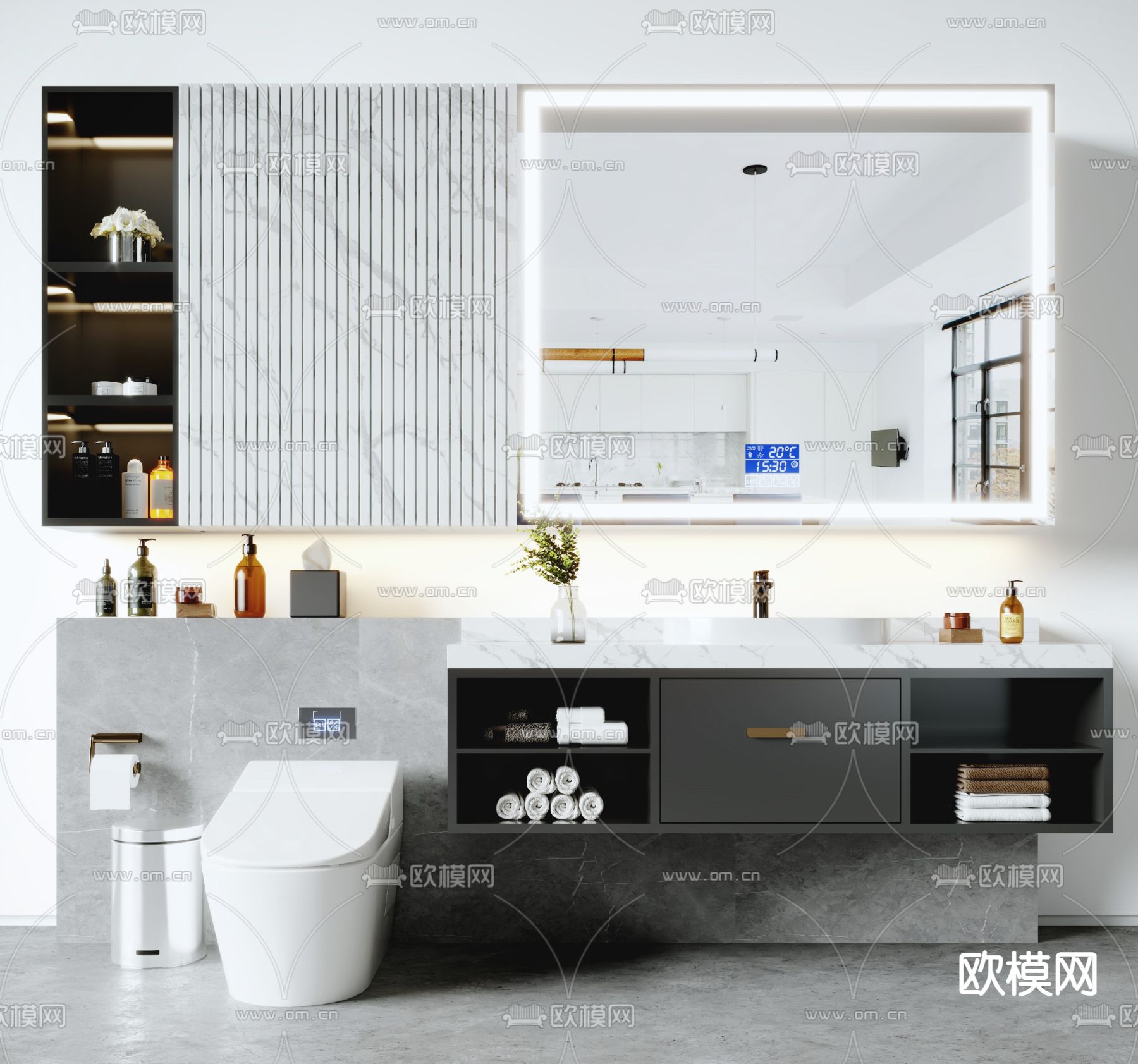 浴室柜 洁具3d模型下载