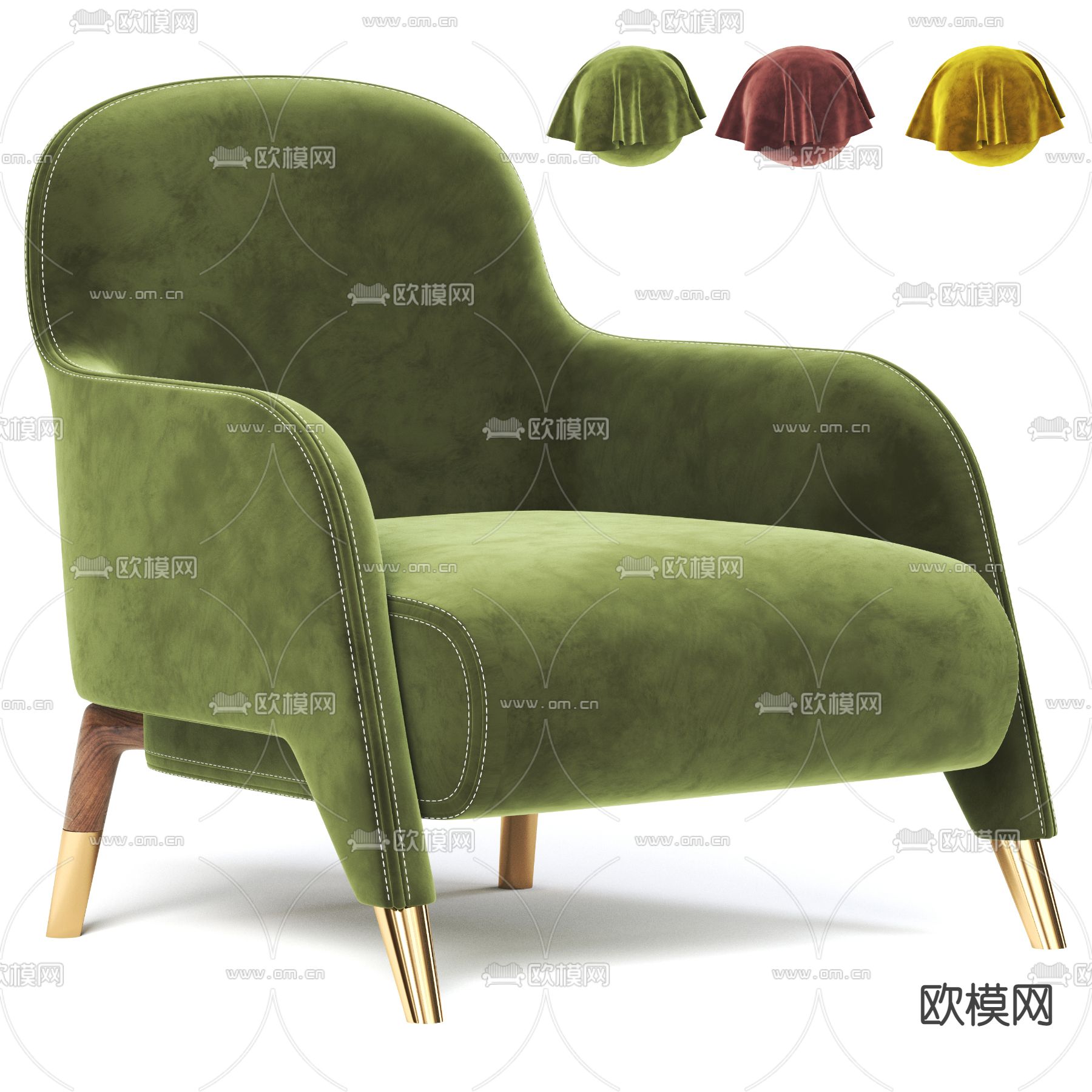 Molteni 休闲椅3d模型下载