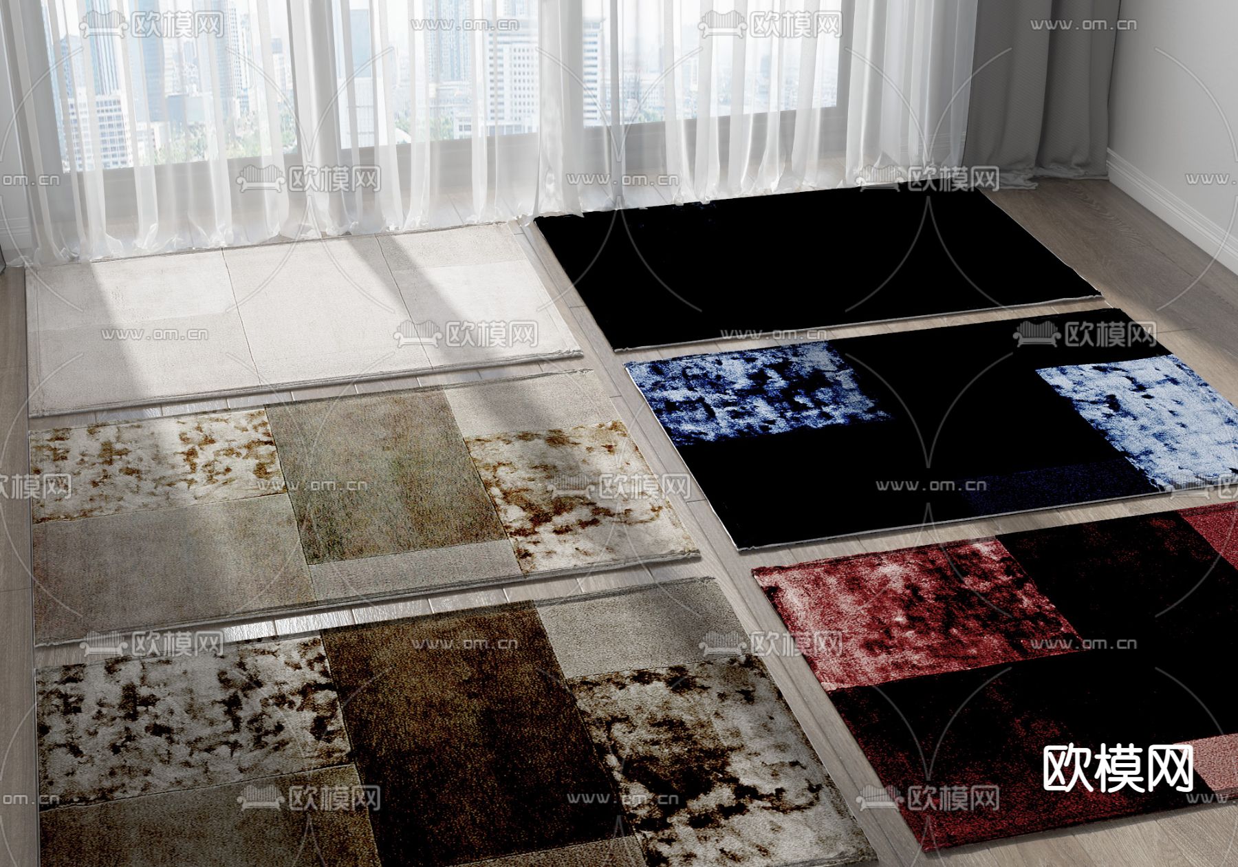 地毯 方毯3d模型下载