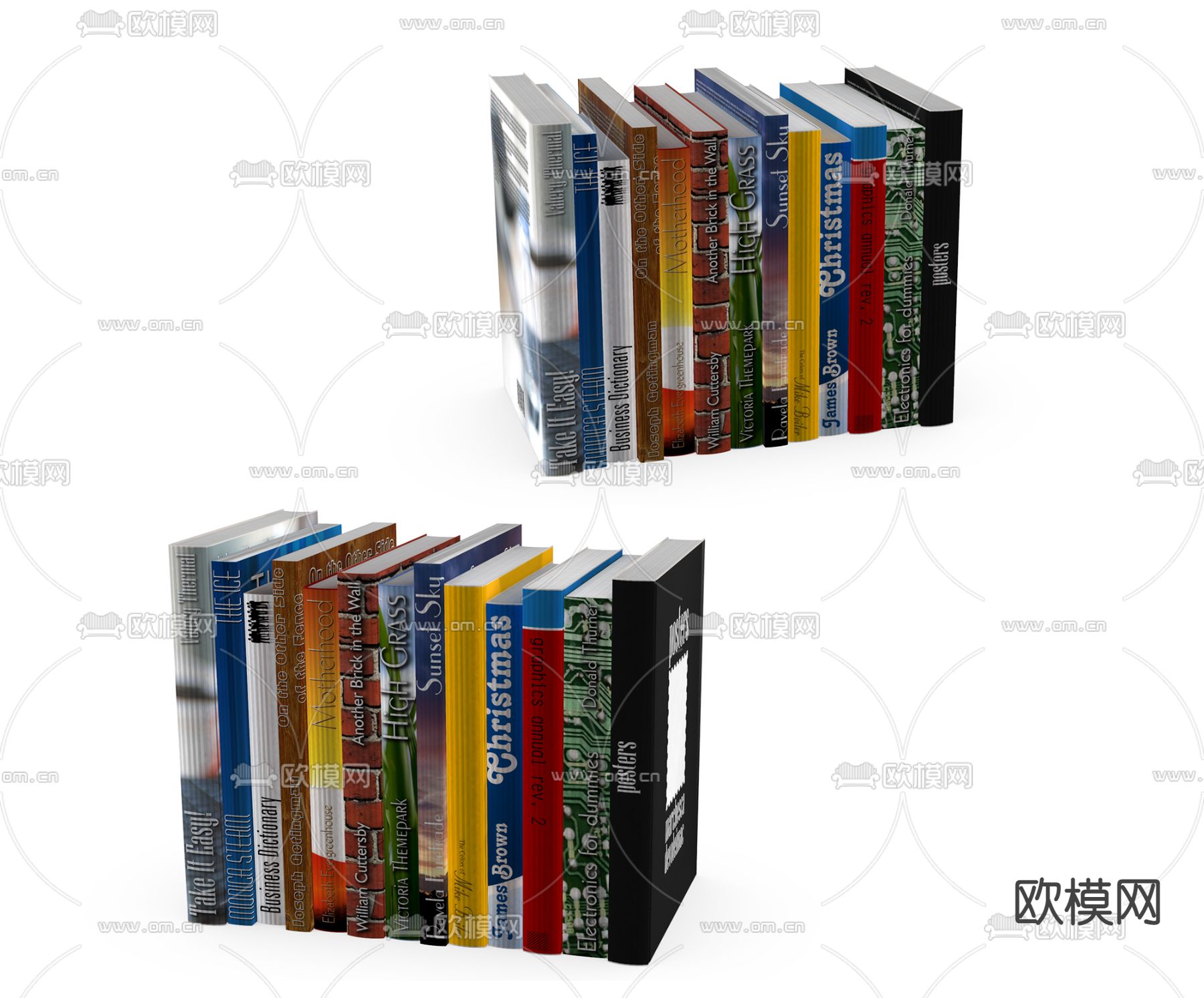 书本 书籍3d模型下载