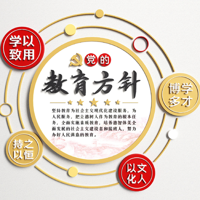  现代党建文化宣传墙 党建背景墙su模型 