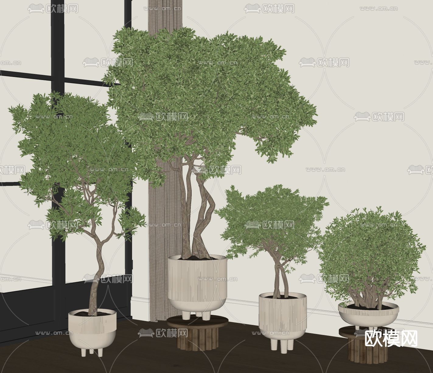 盆栽su模型下载（渲染图2）