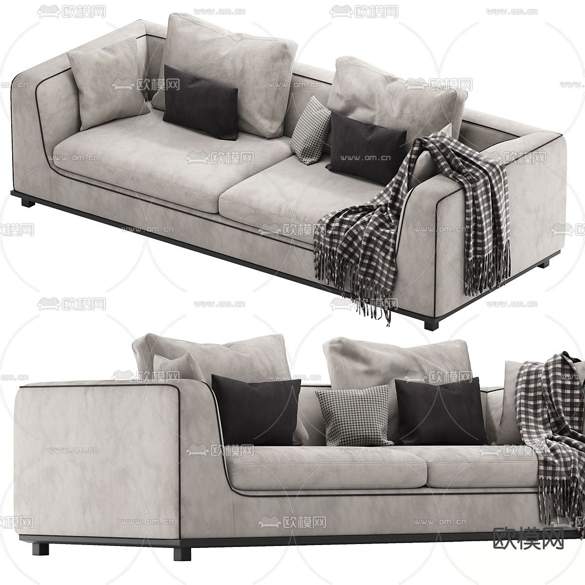 Porada 双人沙发3d模型下载（渲染图3）