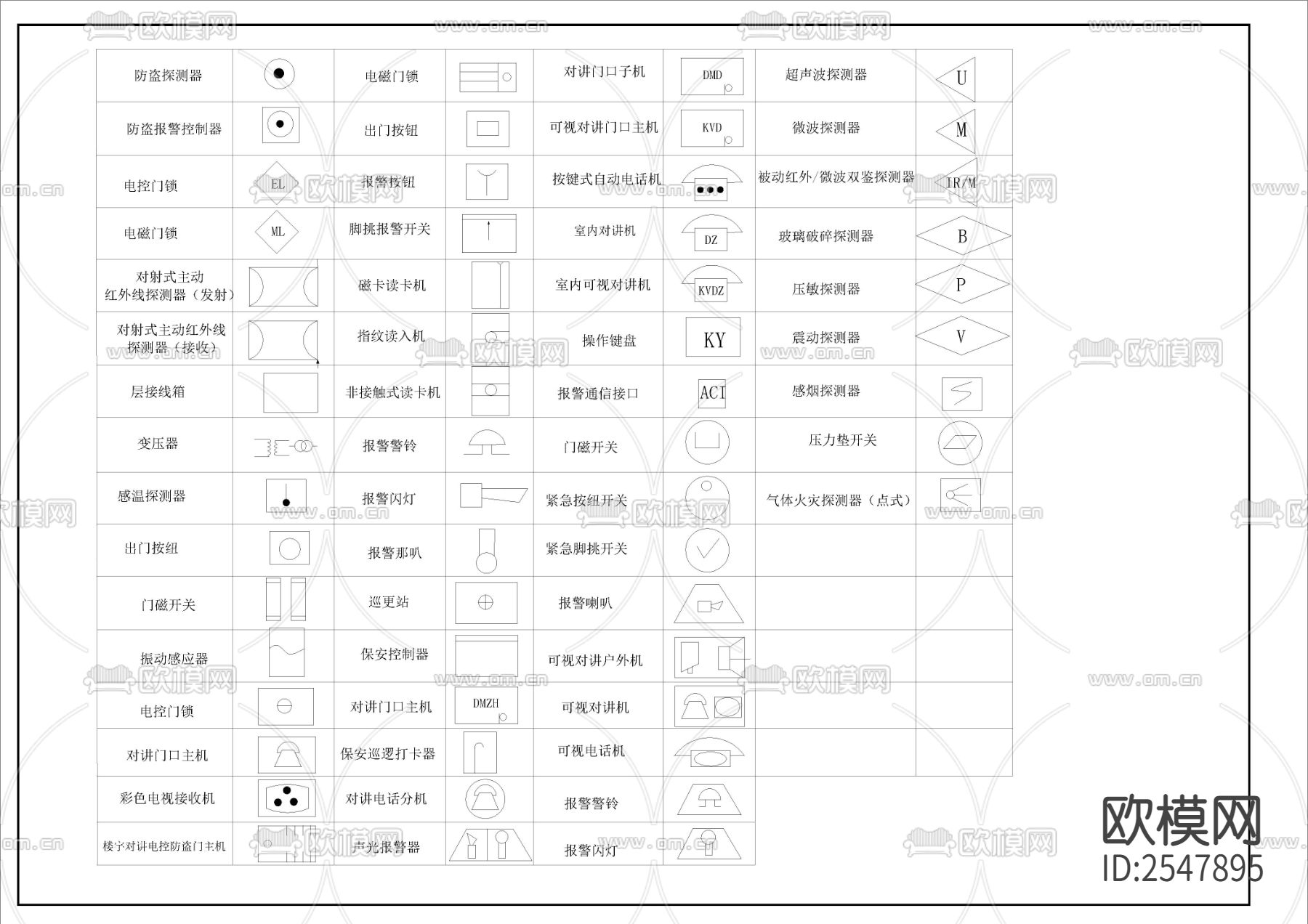 电气通用CAD施工图下载（渲染图1）