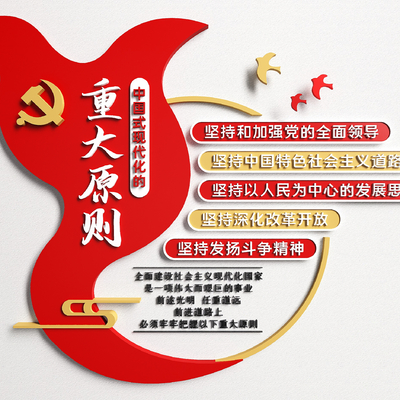  现代党建文化宣传墙 党建背景墙su模型 