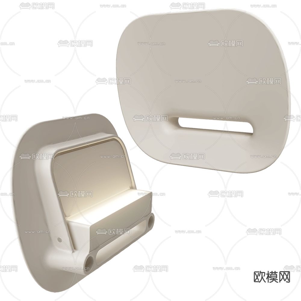 奶油风壁灯3d模型下载