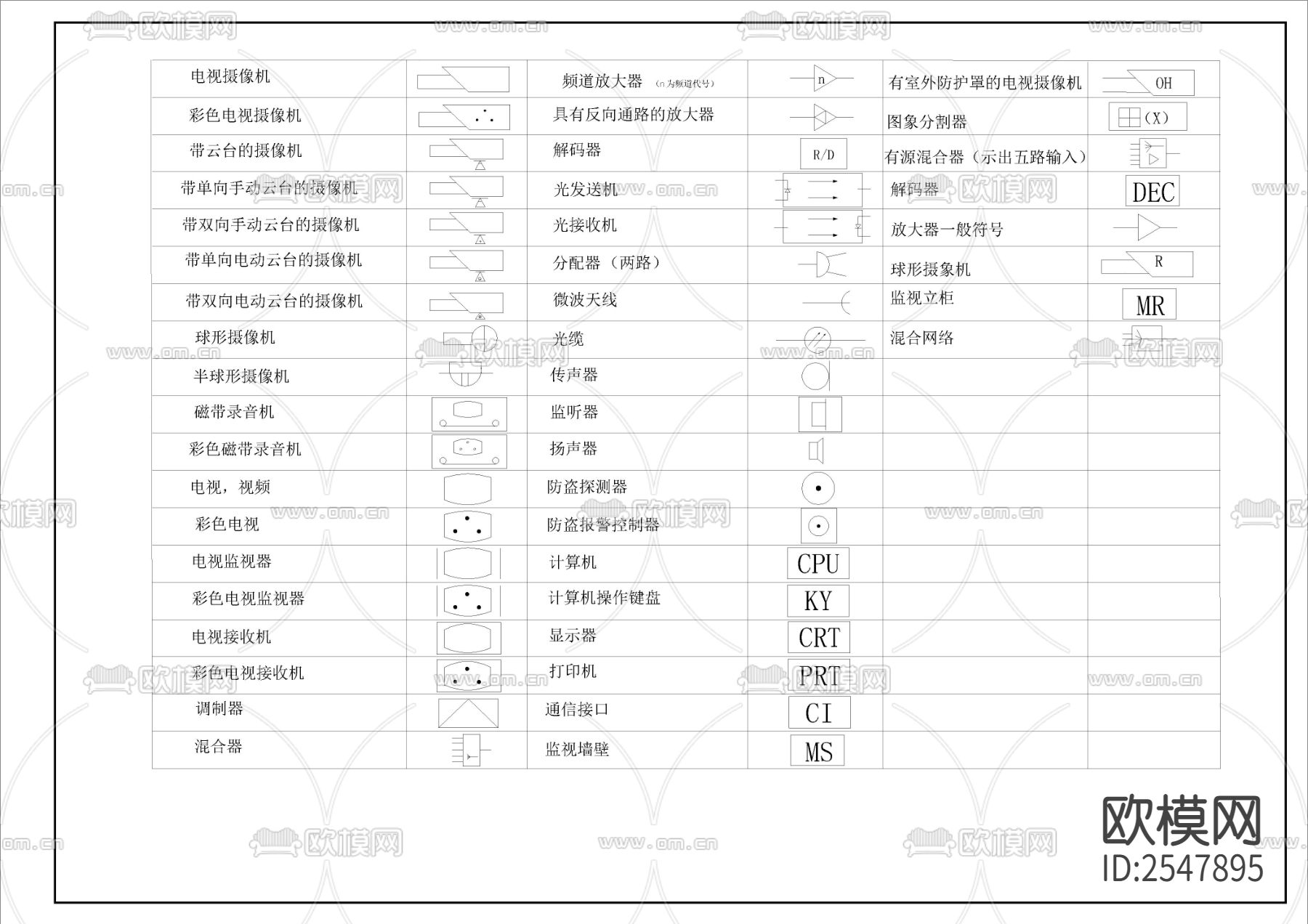 电气通用CAD施工图下载（渲染图2）