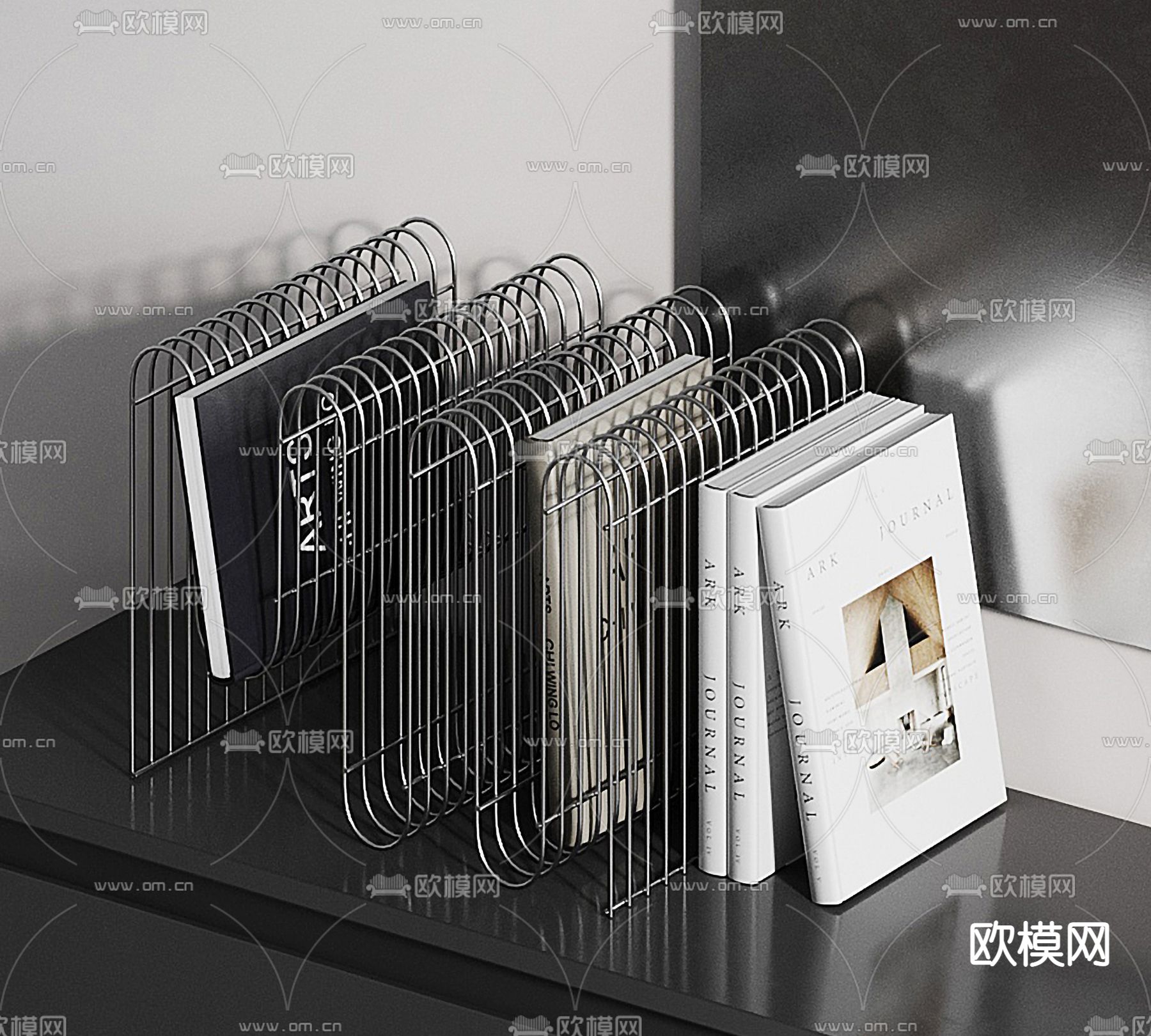 现代书夹 书本3d模型下载_ID13051906_3dmax免费模型-欧模网