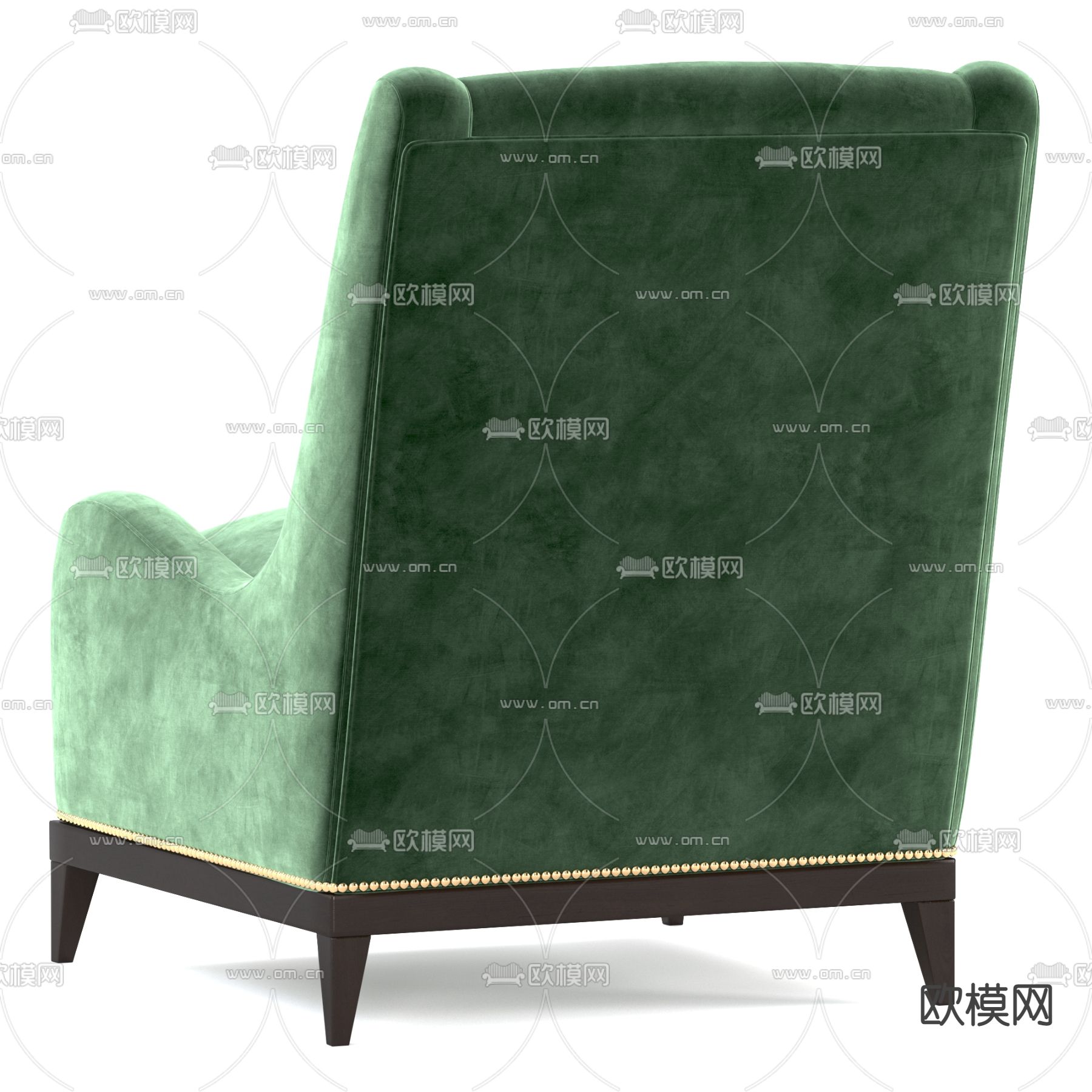 欧式单人沙发3d模型下载（渲染图4）