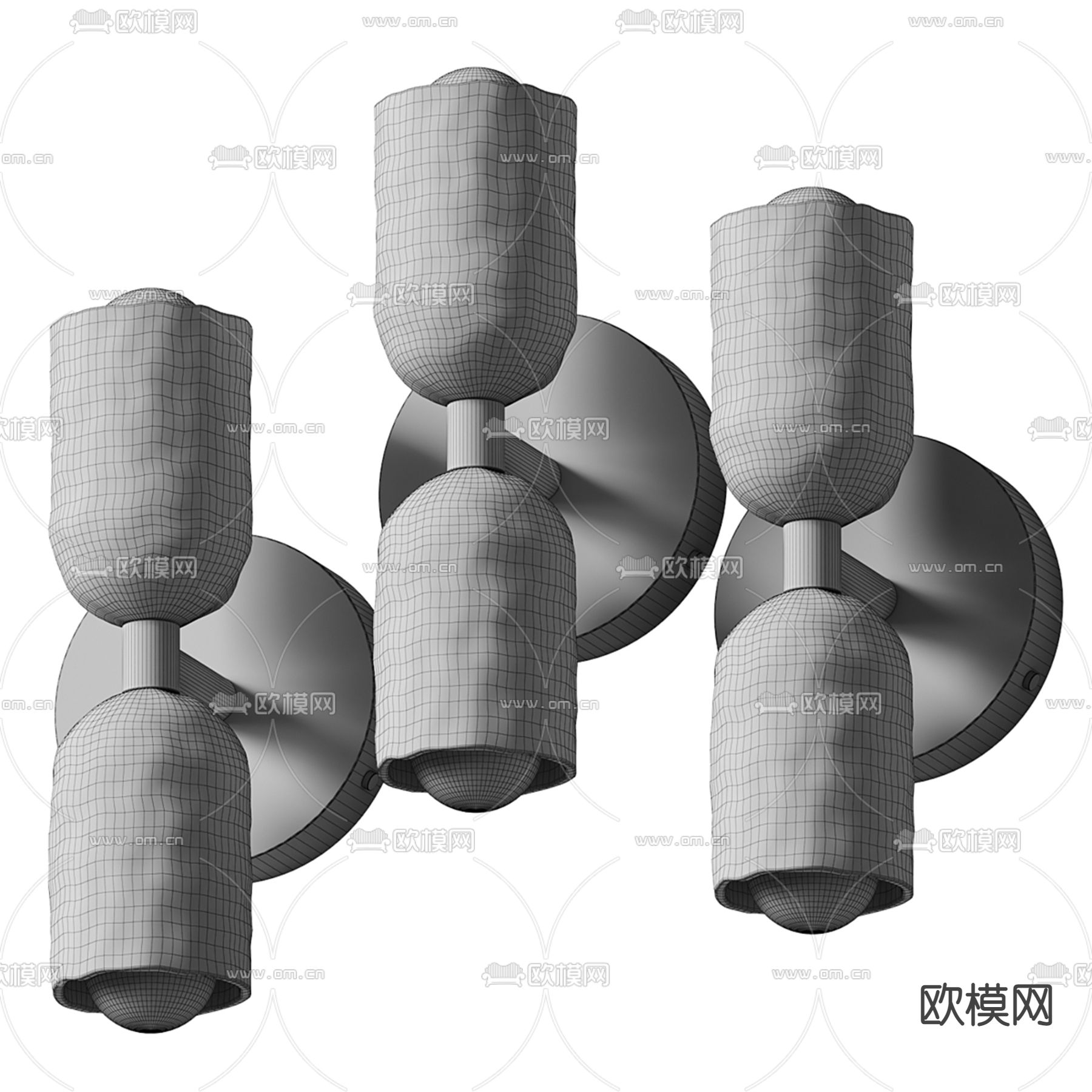 Mezzo 侘寂壁灯3d模型下载（渲染图3）