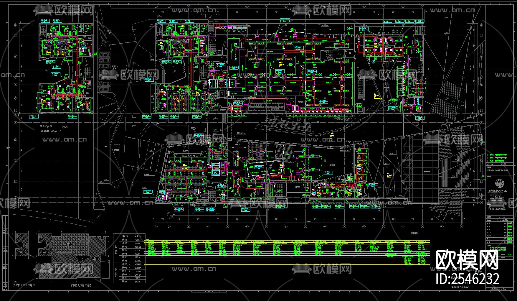 博物馆暖通CAD施工图下载（渲染图3）