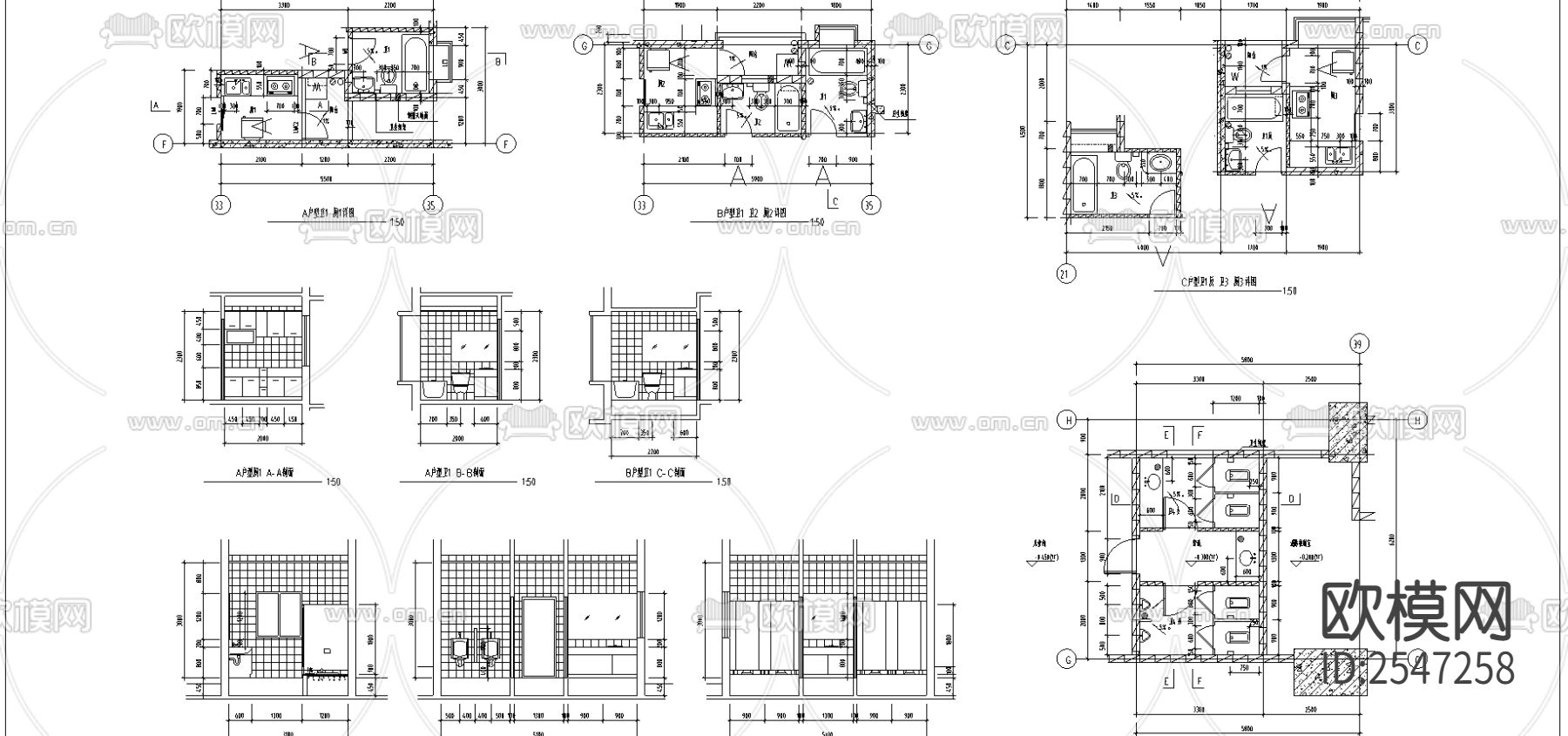 深圳星河名居CAD施工图下载（渲染图3）