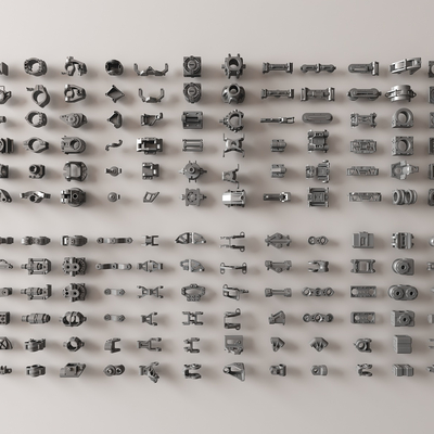  机械五金零件 工业机器 零件器材su模型 