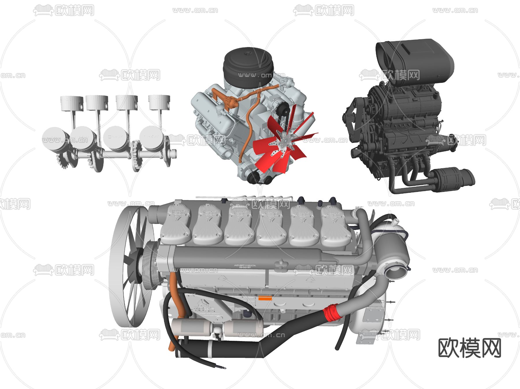 工业器材 工业设备 机械设备su模型下载（渲染图2）