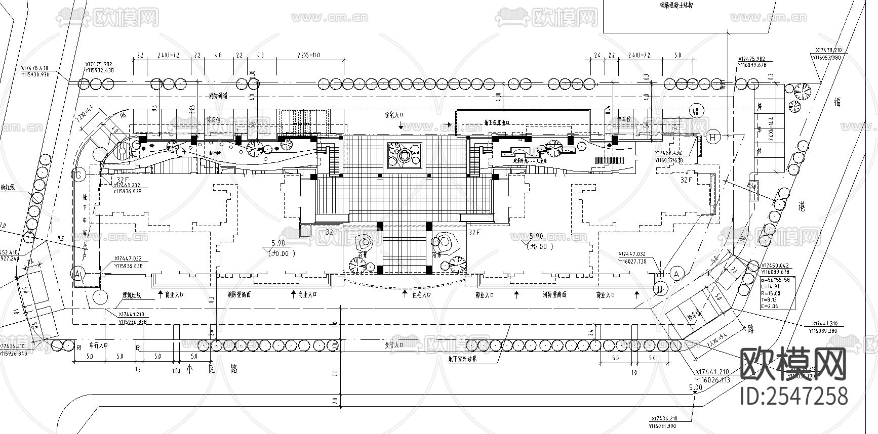 深圳星河名居CAD施工图下载（渲染图1）