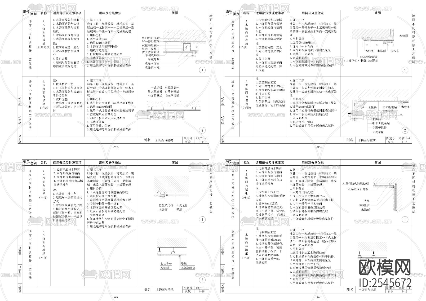 通用施工节点大样cad图库下载（渲染图1）