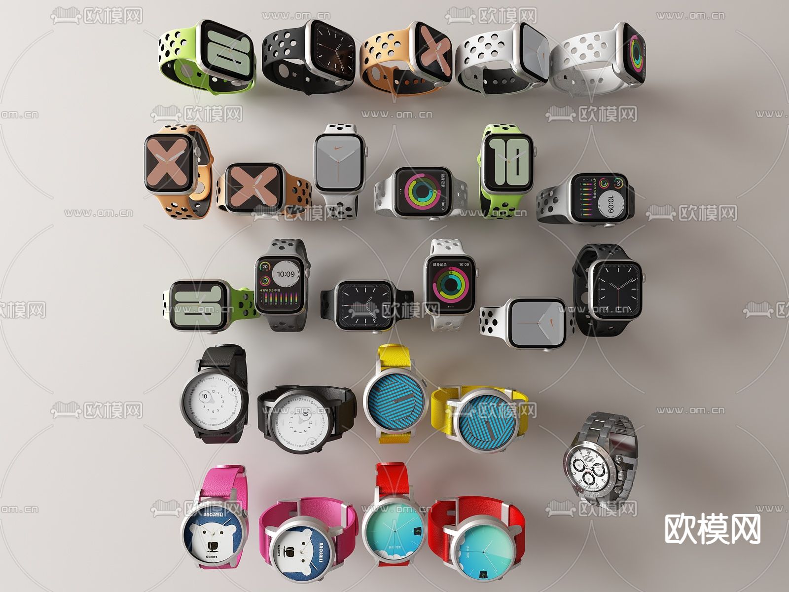 腕表 智能手表su模型下载（渲染图1）