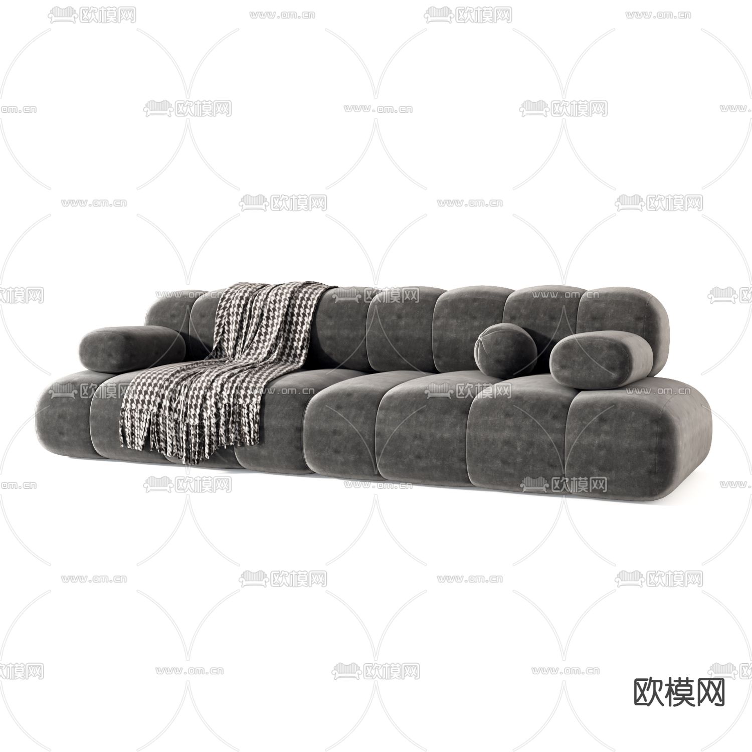 Areti 双人沙发 软体沙发3d模型下载（渲染图2）