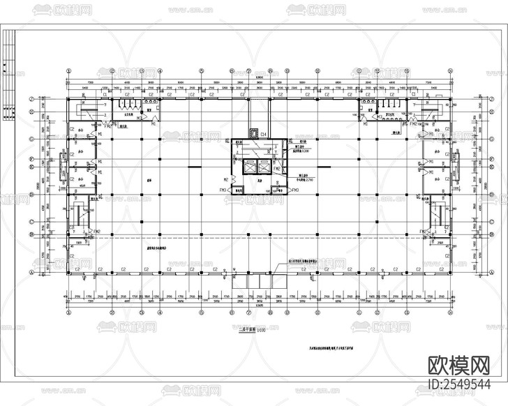 博士后高層公寓樓建筑cad施工圖下載(渲染圖4)