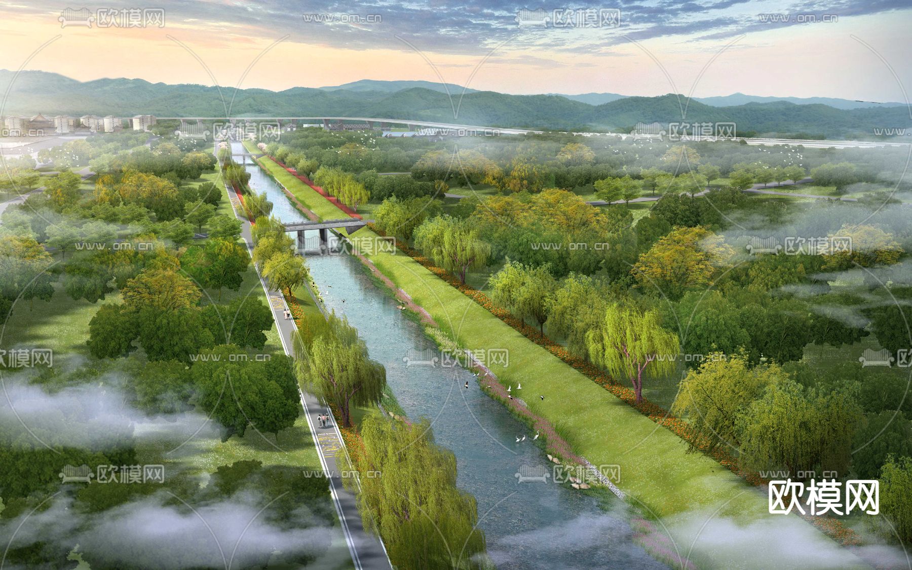 滨河绿地psd下载