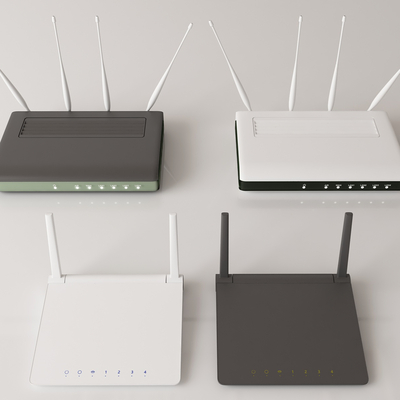  路由器 光钎猫 WIFI信号器su模型 