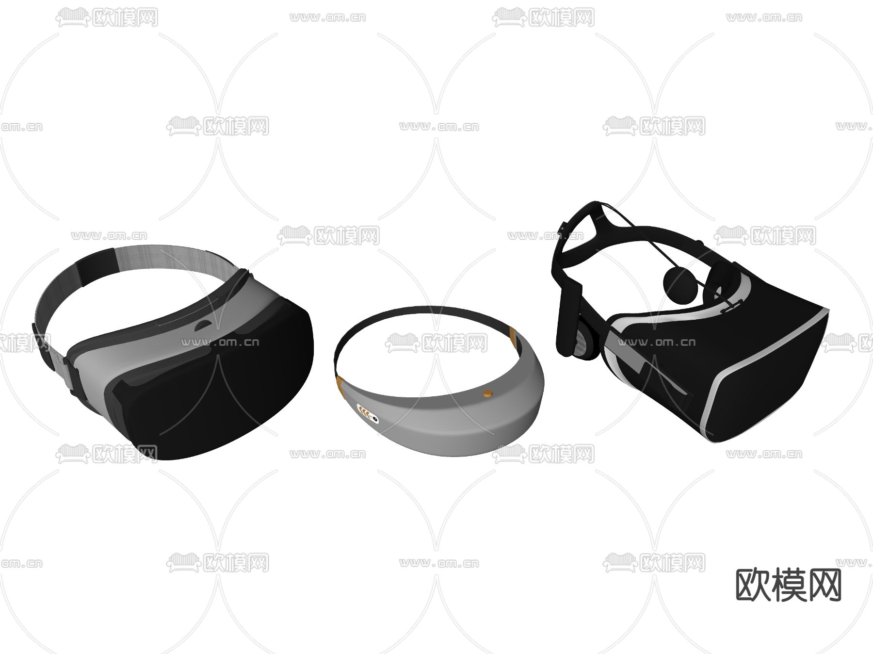 VR眼镜 外接式头戴设备su模型下载（渲染图2）
