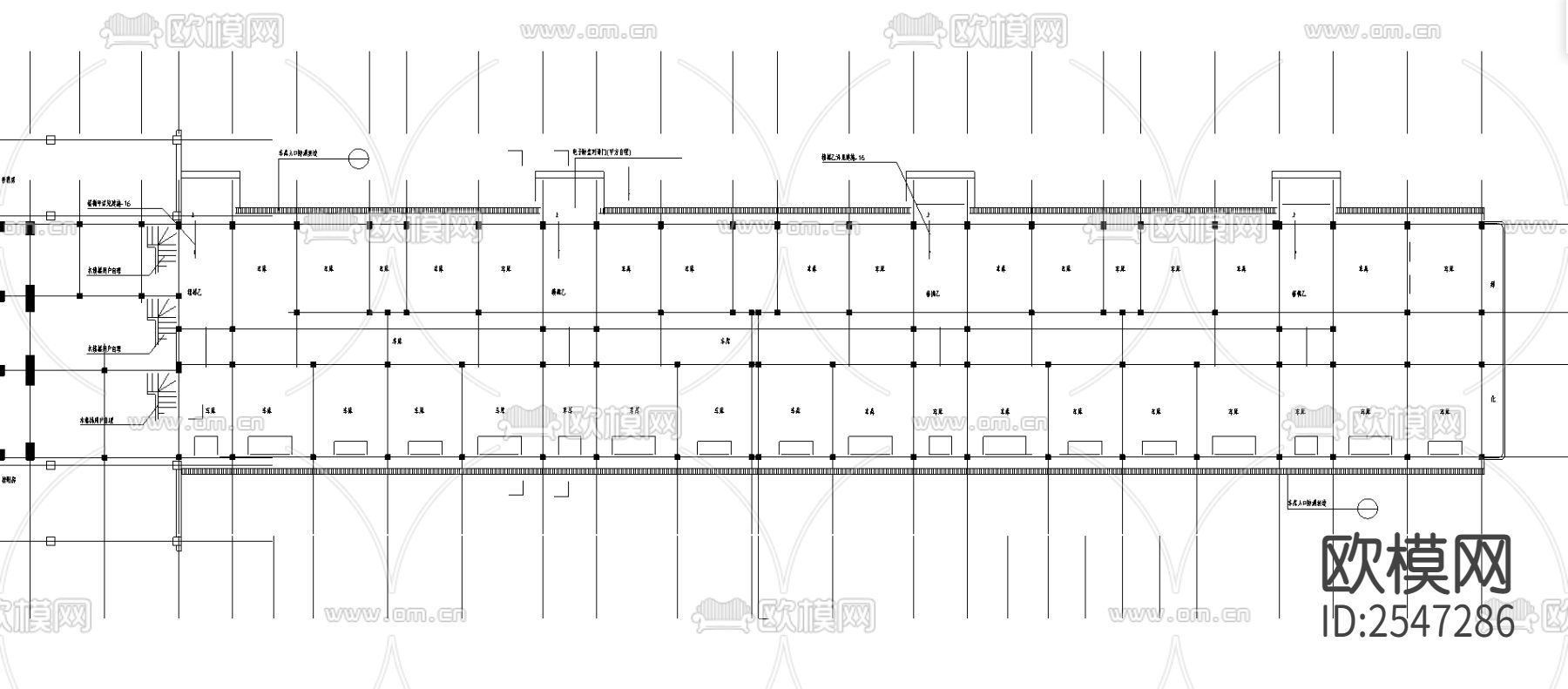 锦泰花园8号楼CAD施工图下载（渲染图3）