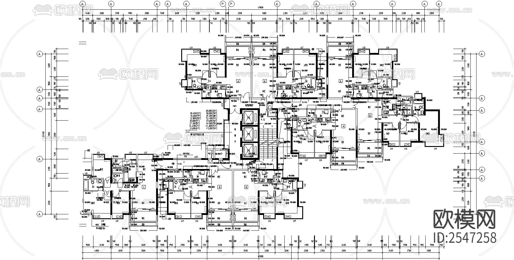 深圳星河名居CAD施工图下载（渲染图2）