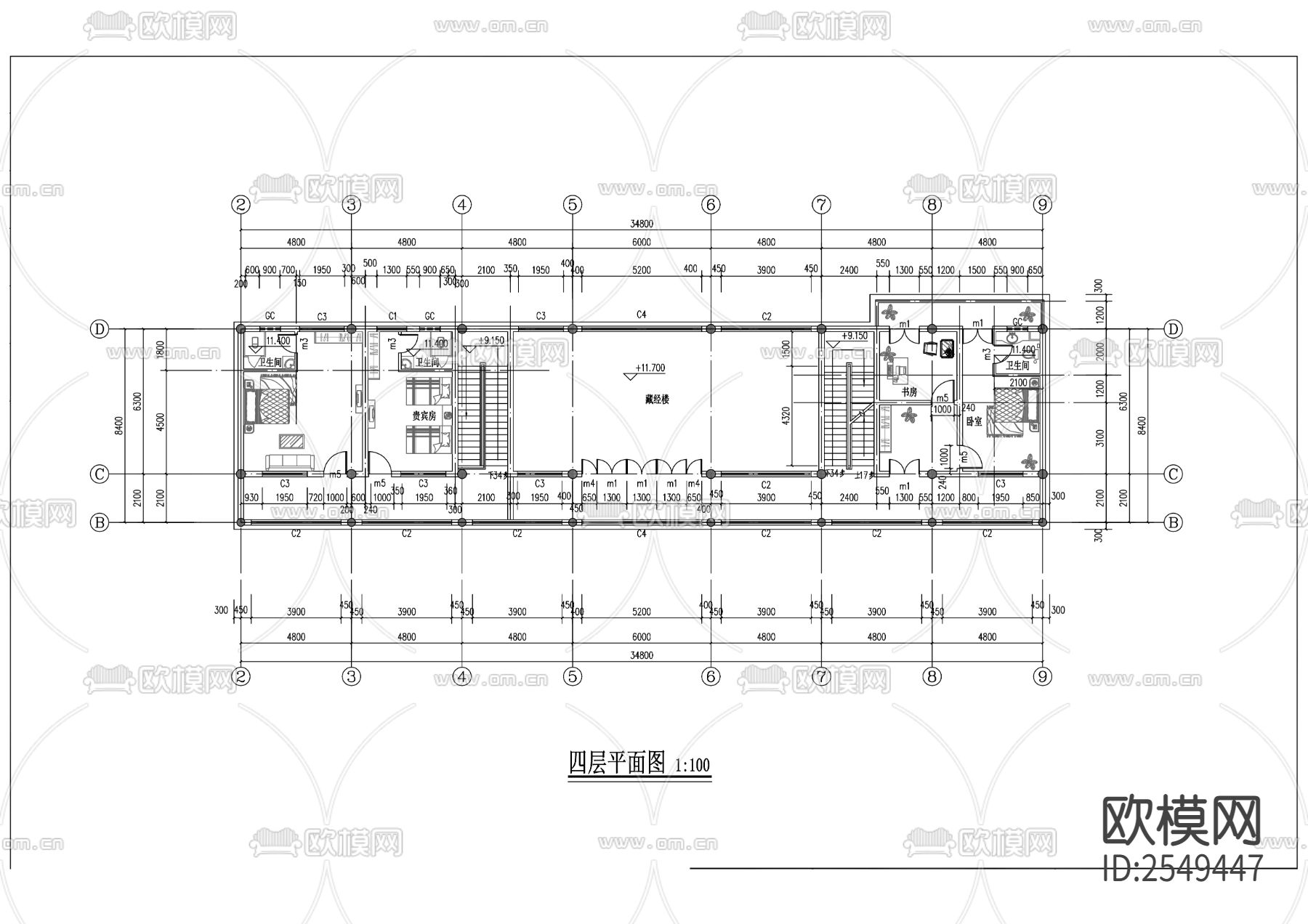 观音殿CAD施工图