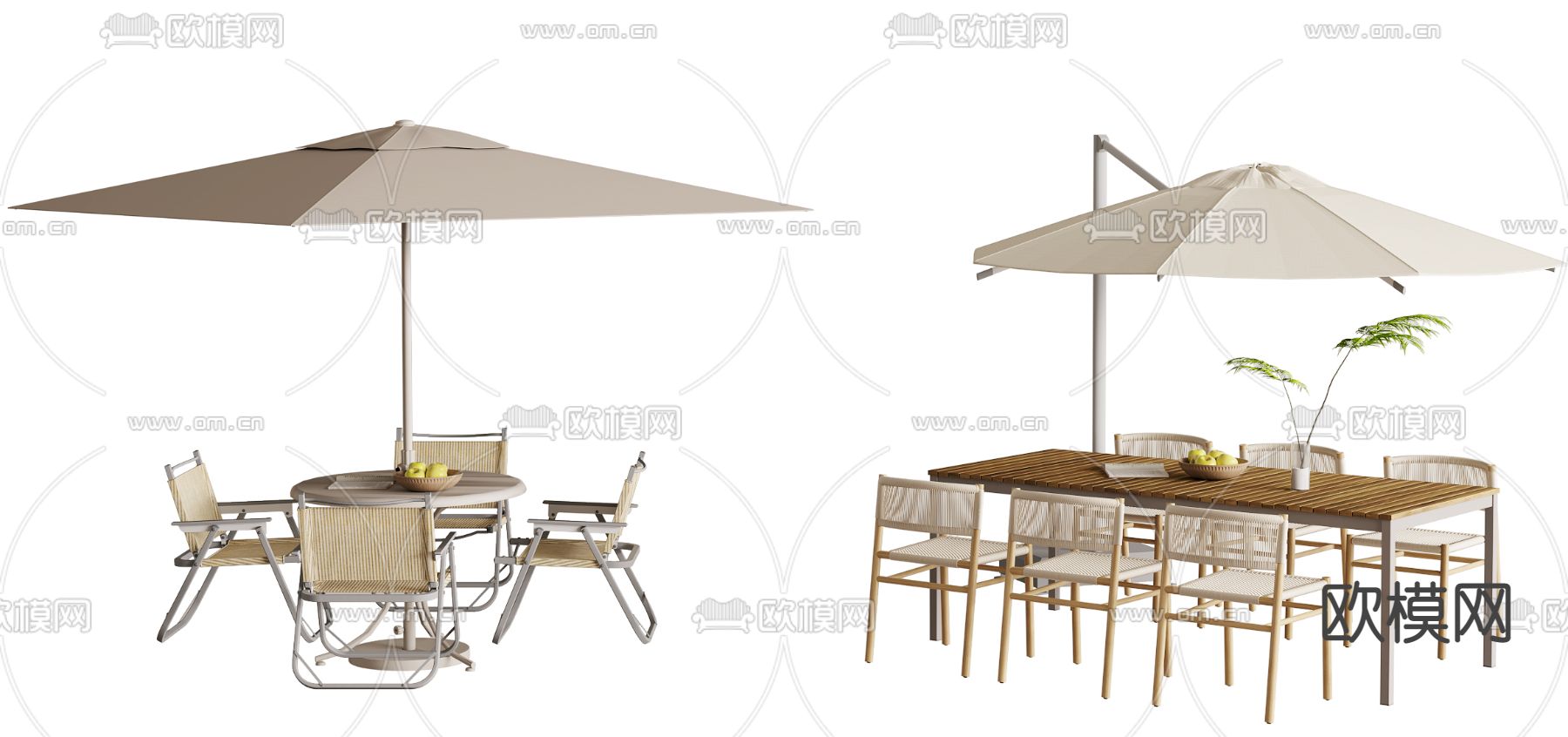 户外桌椅 露营桌椅3d模型下载