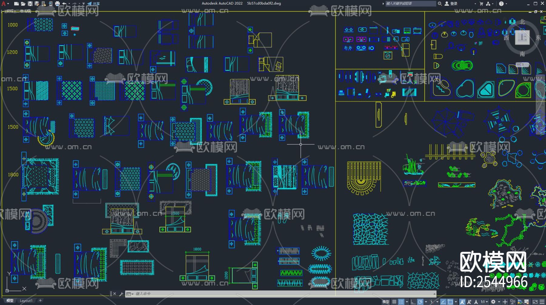 室内装饰cad图库下载（渲染图2）