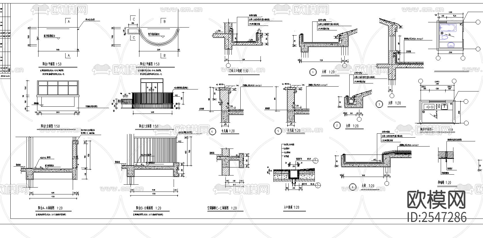 锦泰花园8号楼CAD施工图下载（渲染图2）
