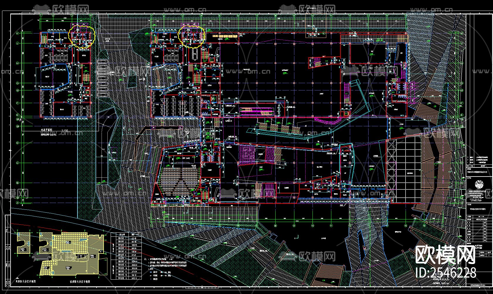 博物馆建筑CAD施工图下载（渲染图3）