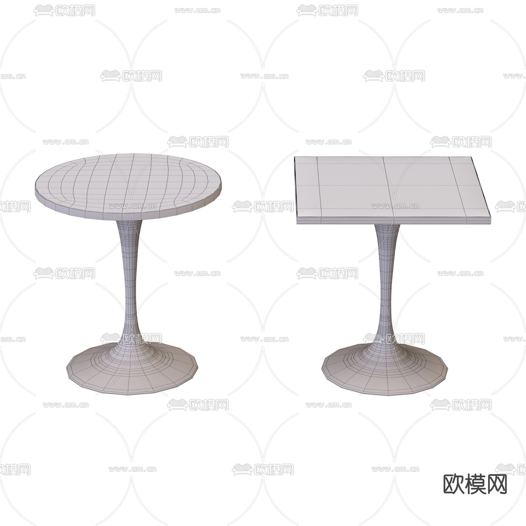 休闲桌子免费3d模型下载（渲染图2）