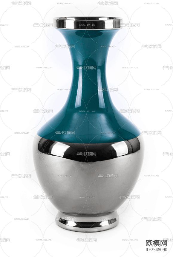 高温色釉花瓶下载（渲染图4）