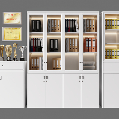  文件柜 档案柜 办公柜su模型 