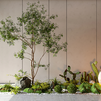  现代苔藓 植物堆su模型 